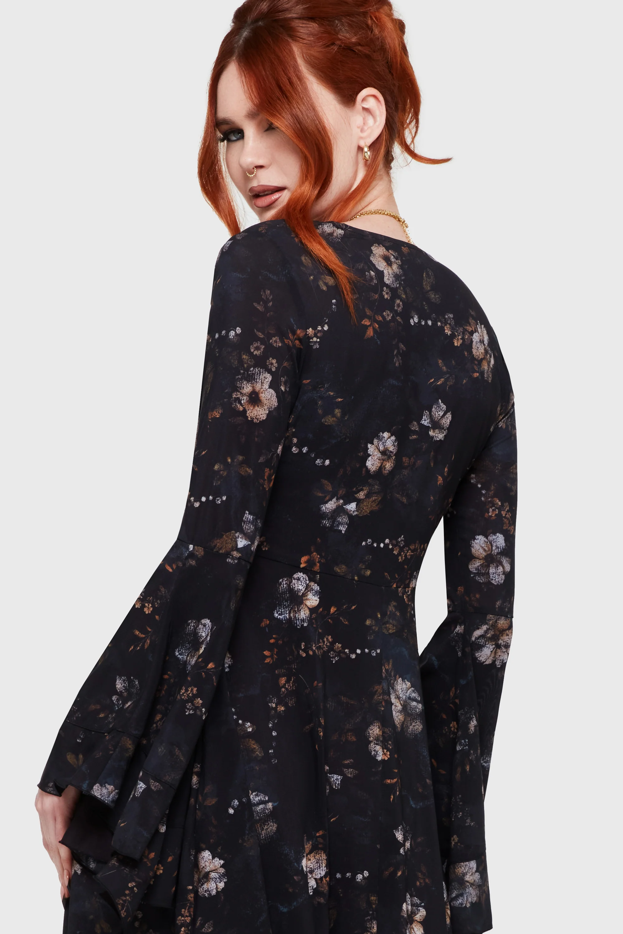 Autumna's Night Midi Dress - Image 4