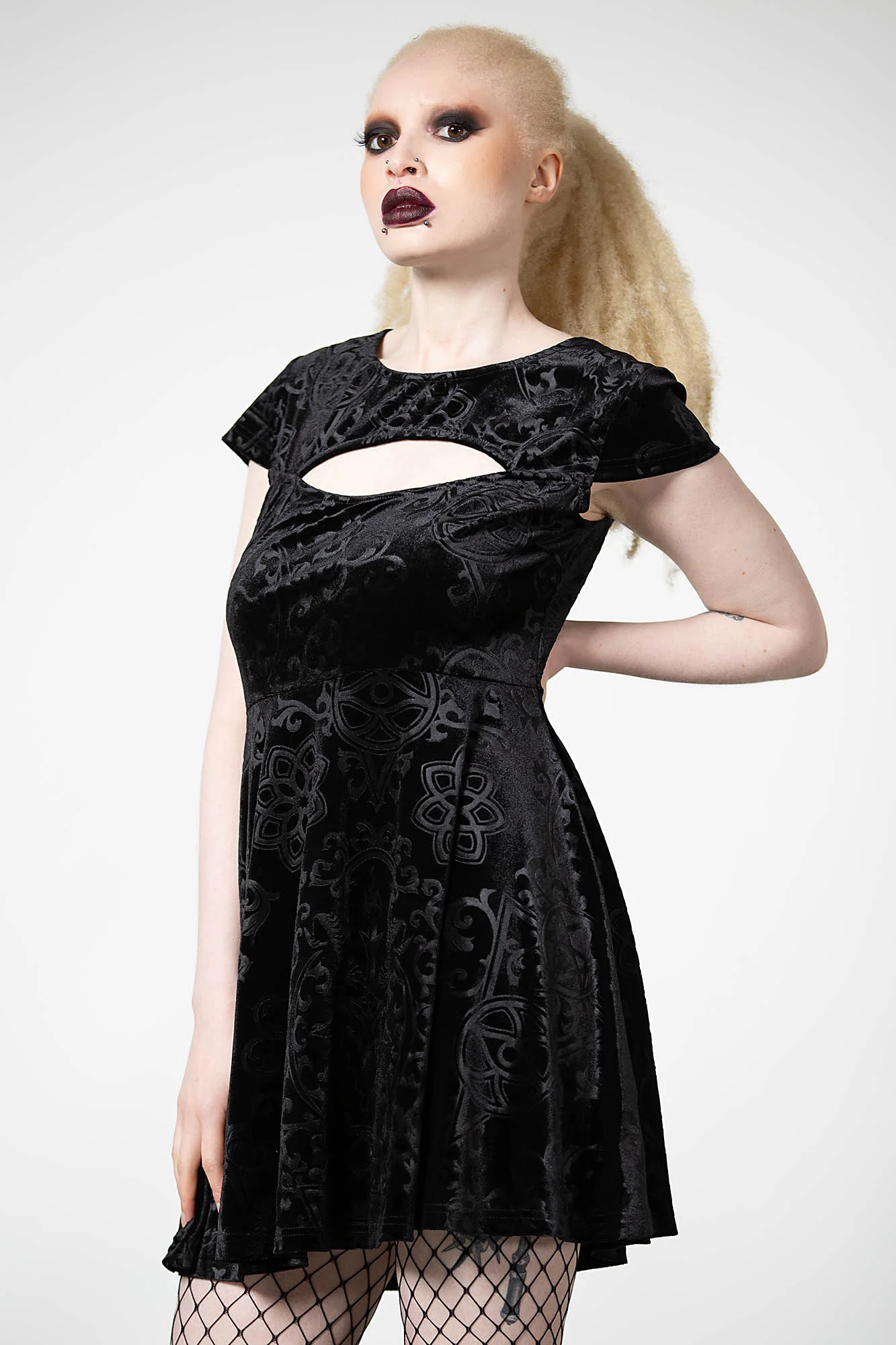 Blasphemia Keyhole Skater Dress - Image 4