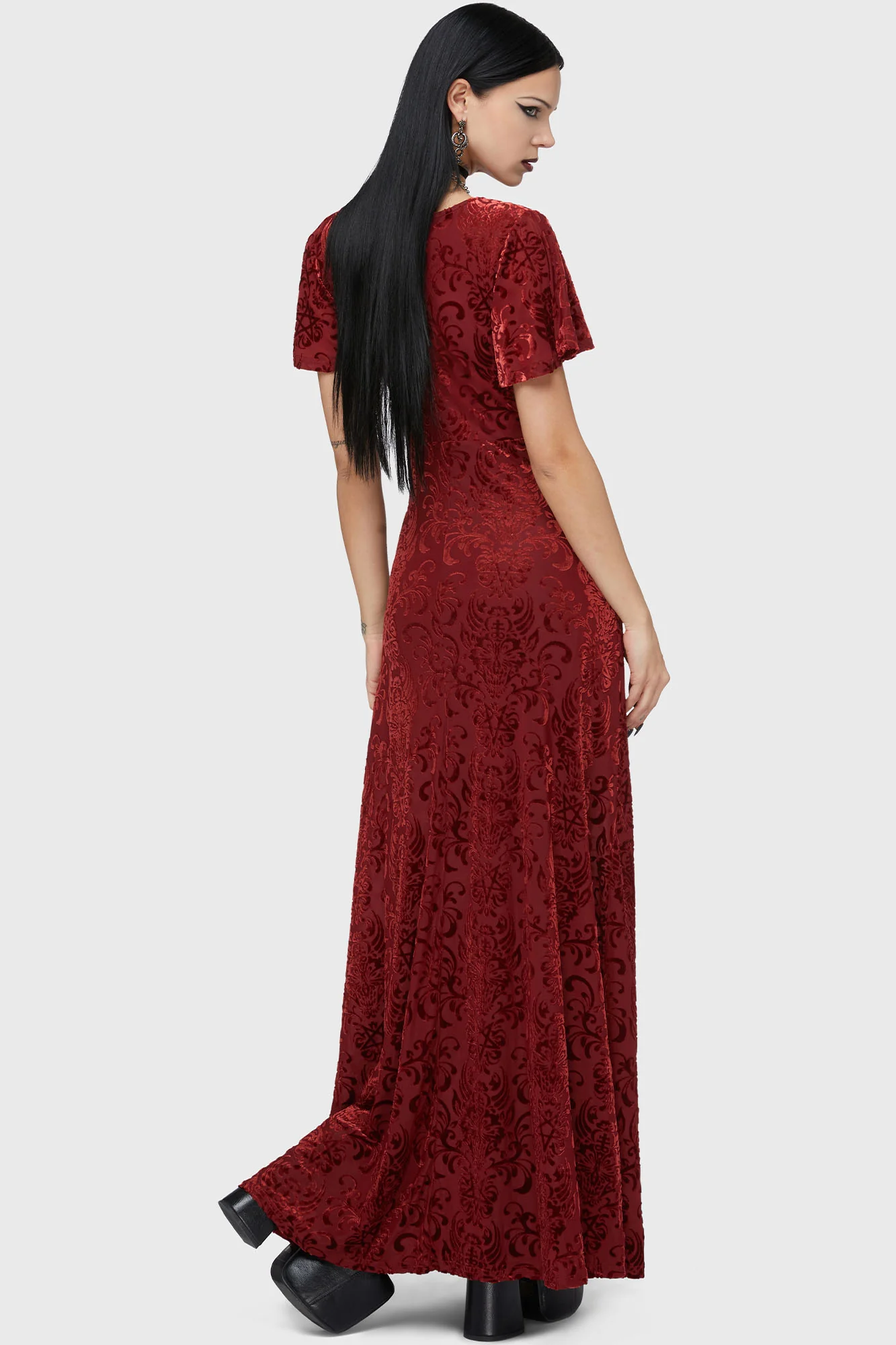 Crimson Bloodlust Maxi Dress - Image 4