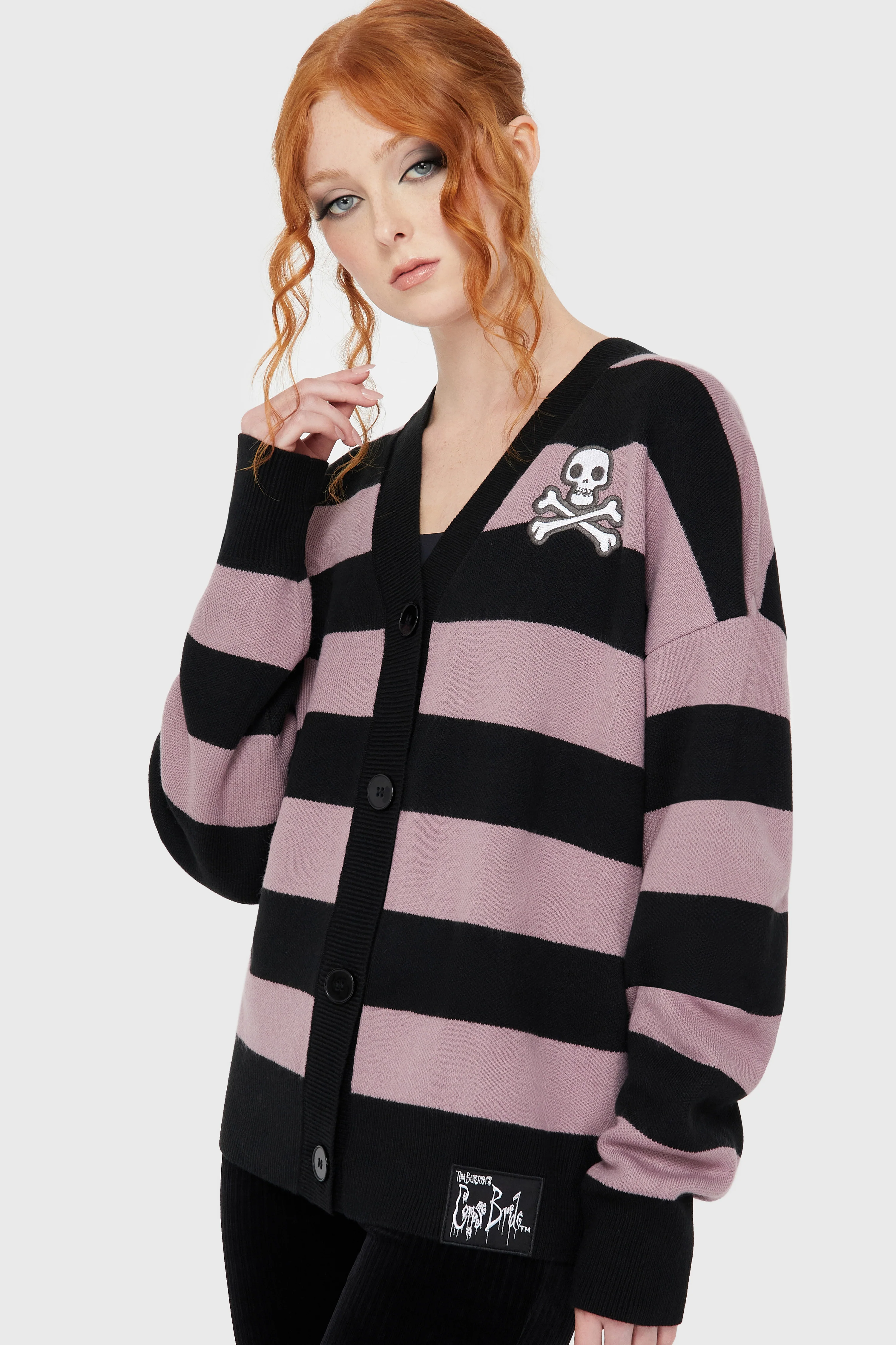 Crossbones Knit Cardigan - Image 3