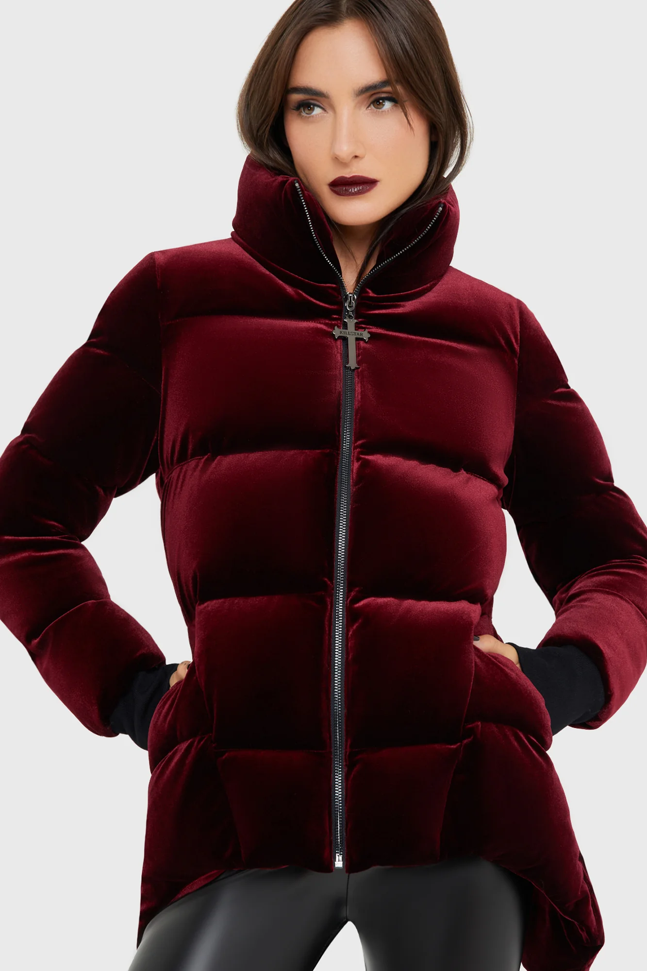 Deadliest Nightvelvet Puffer Coat [RED] - Image 4