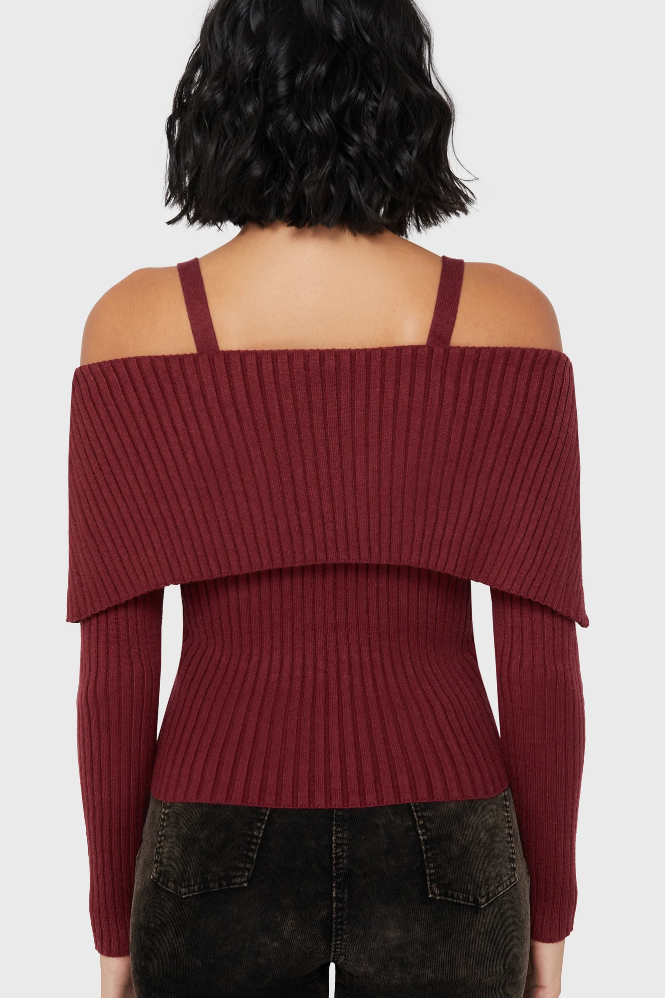 Dusk Empress Knit Top [Red] - Image 4