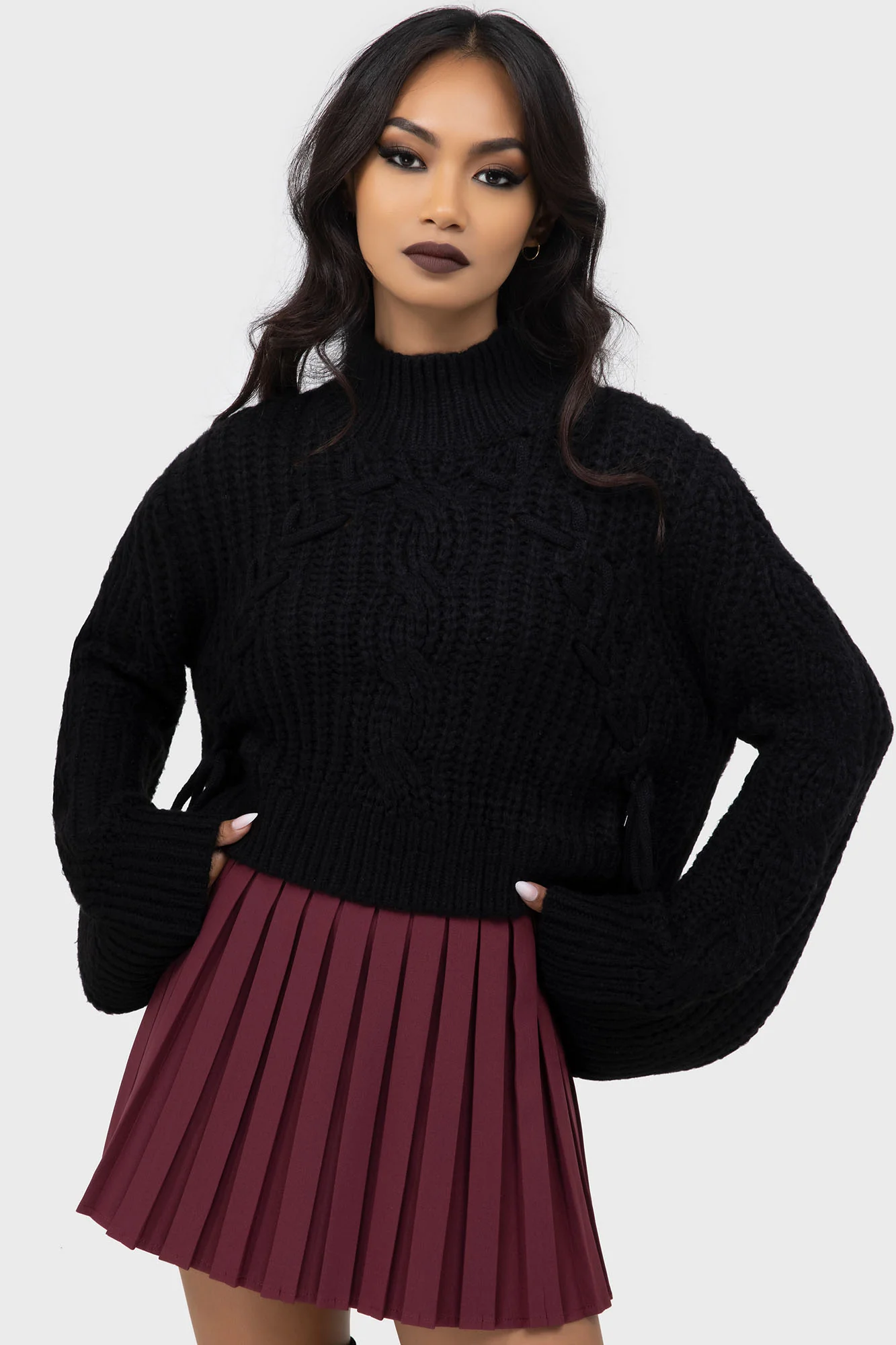 Nightshade's Curse Mini Skirt [DARK RED] - Image 2