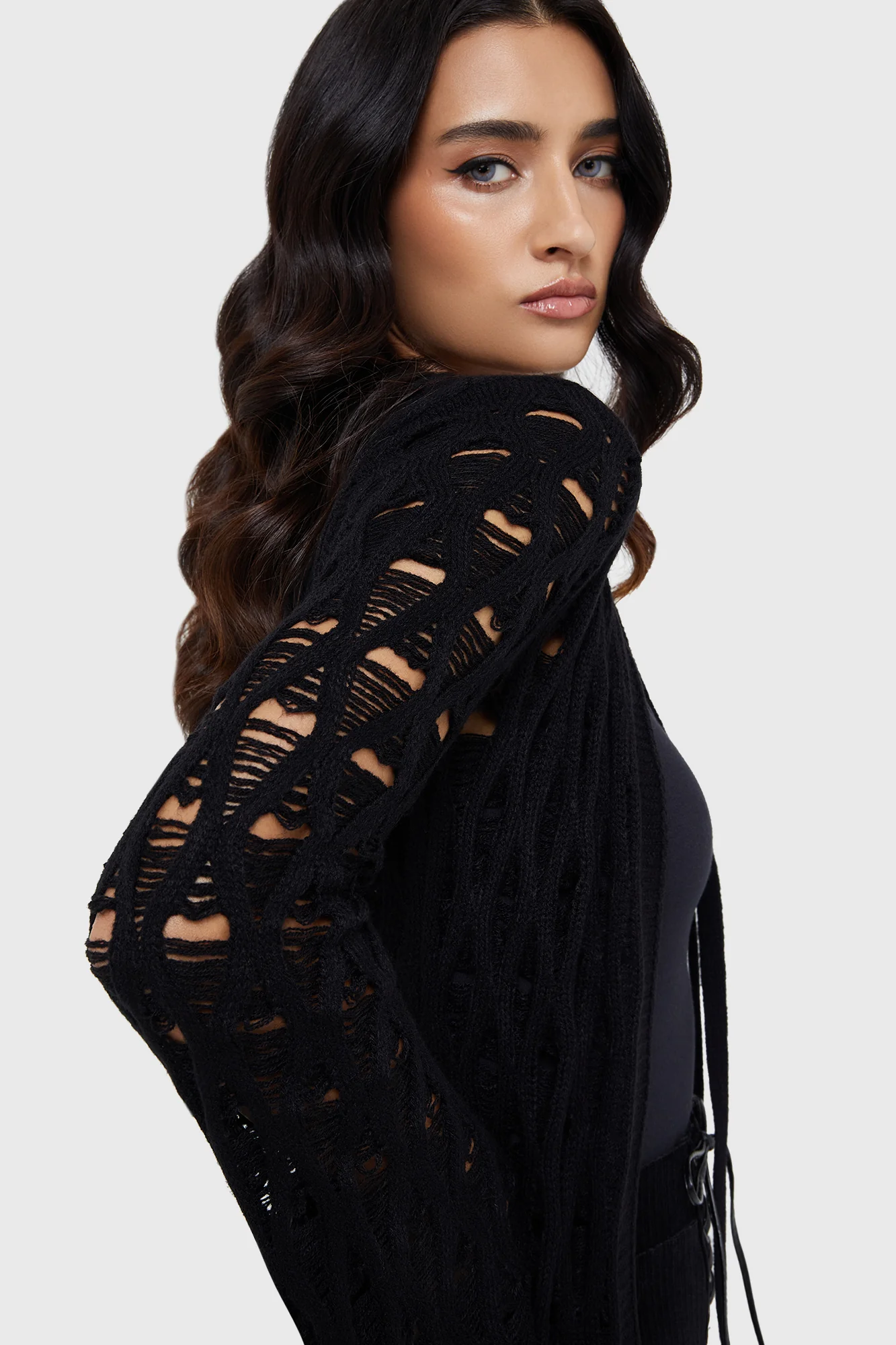 Nymeria Cardigan [BLACK] - Image 2