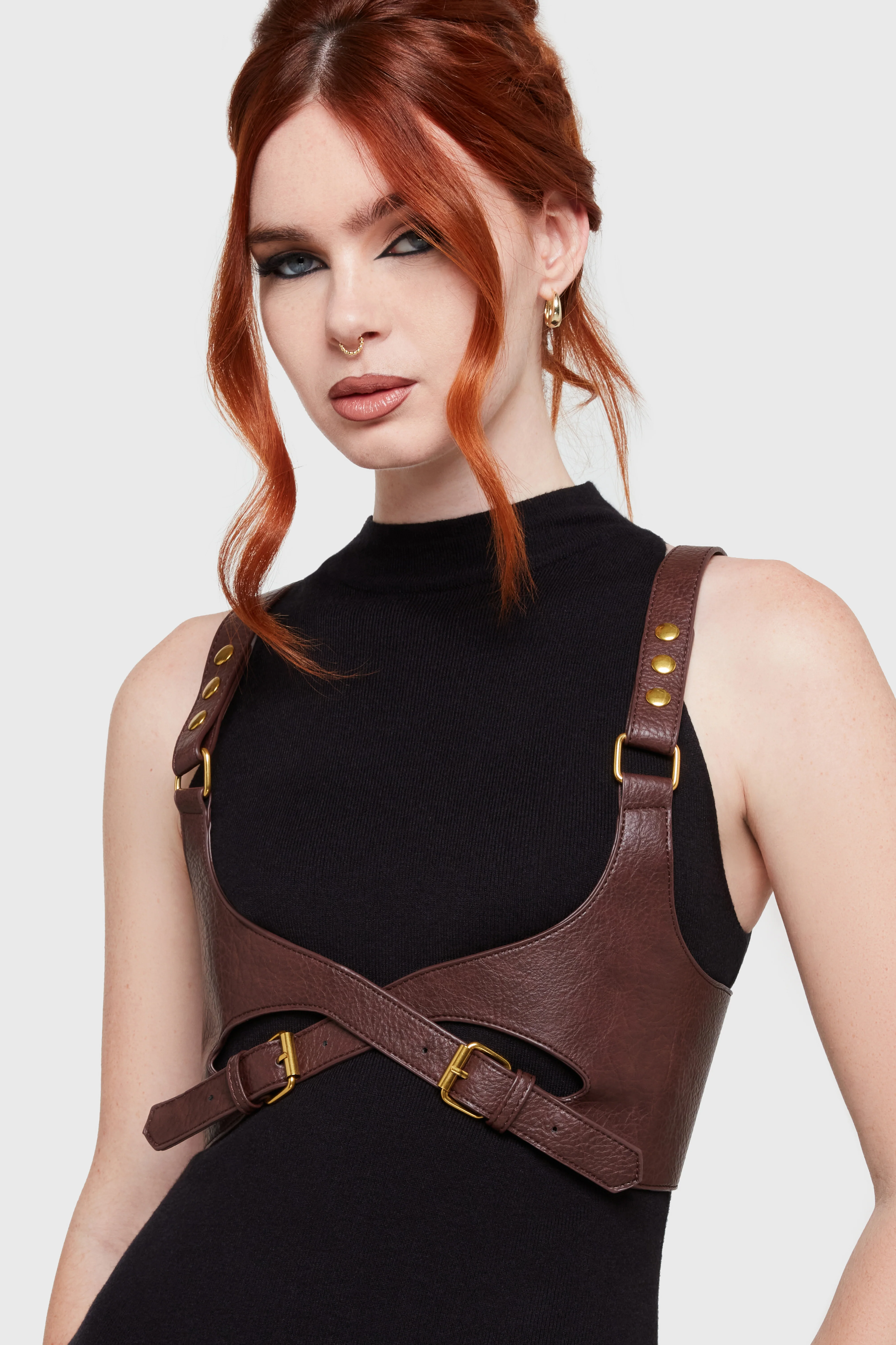 Roseate Harness [Brown/Gold] - Image 2
