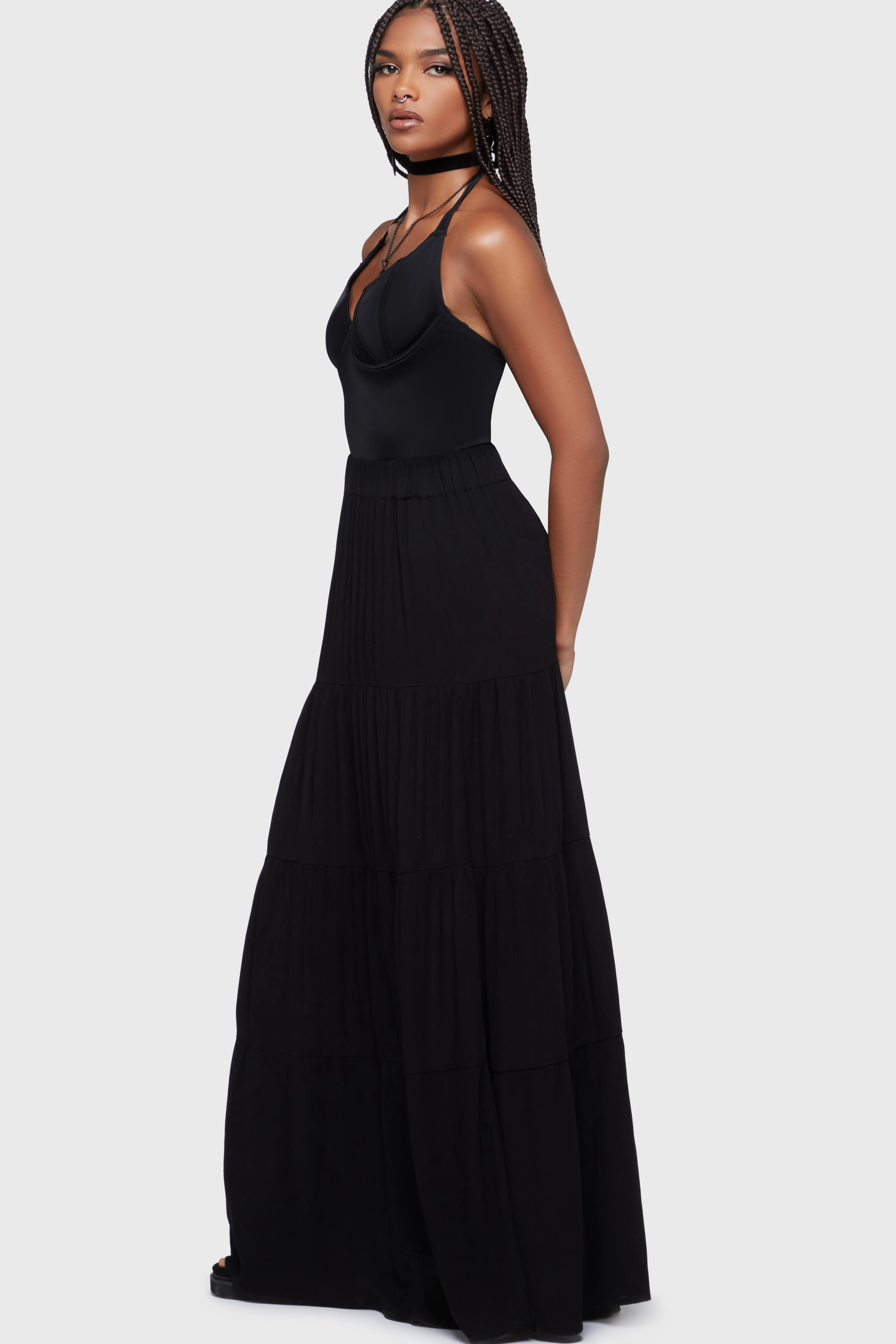 Thursday's Woe Maxi Skirt [Black] - Image 3